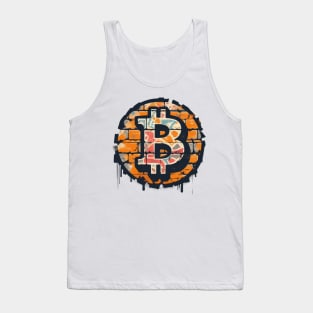 Bitcoin Graffiti  Design Tank Top